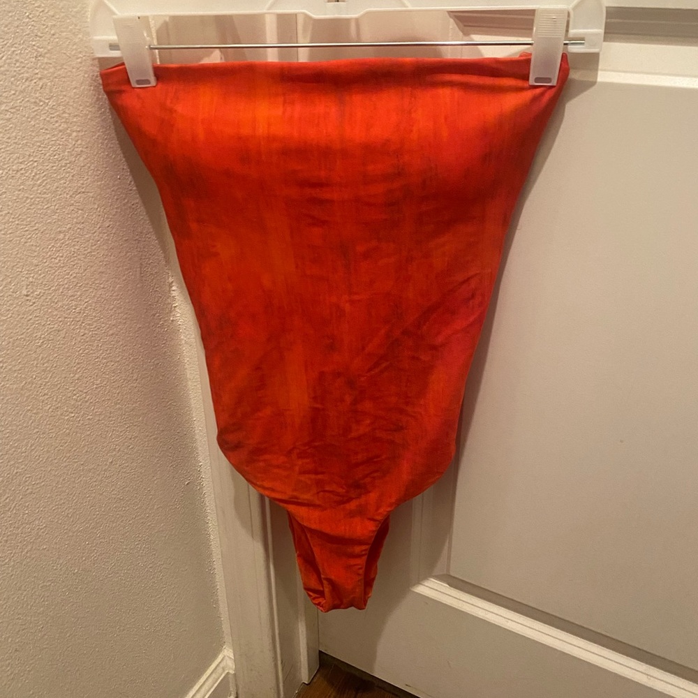Beautiful bright orange one piece